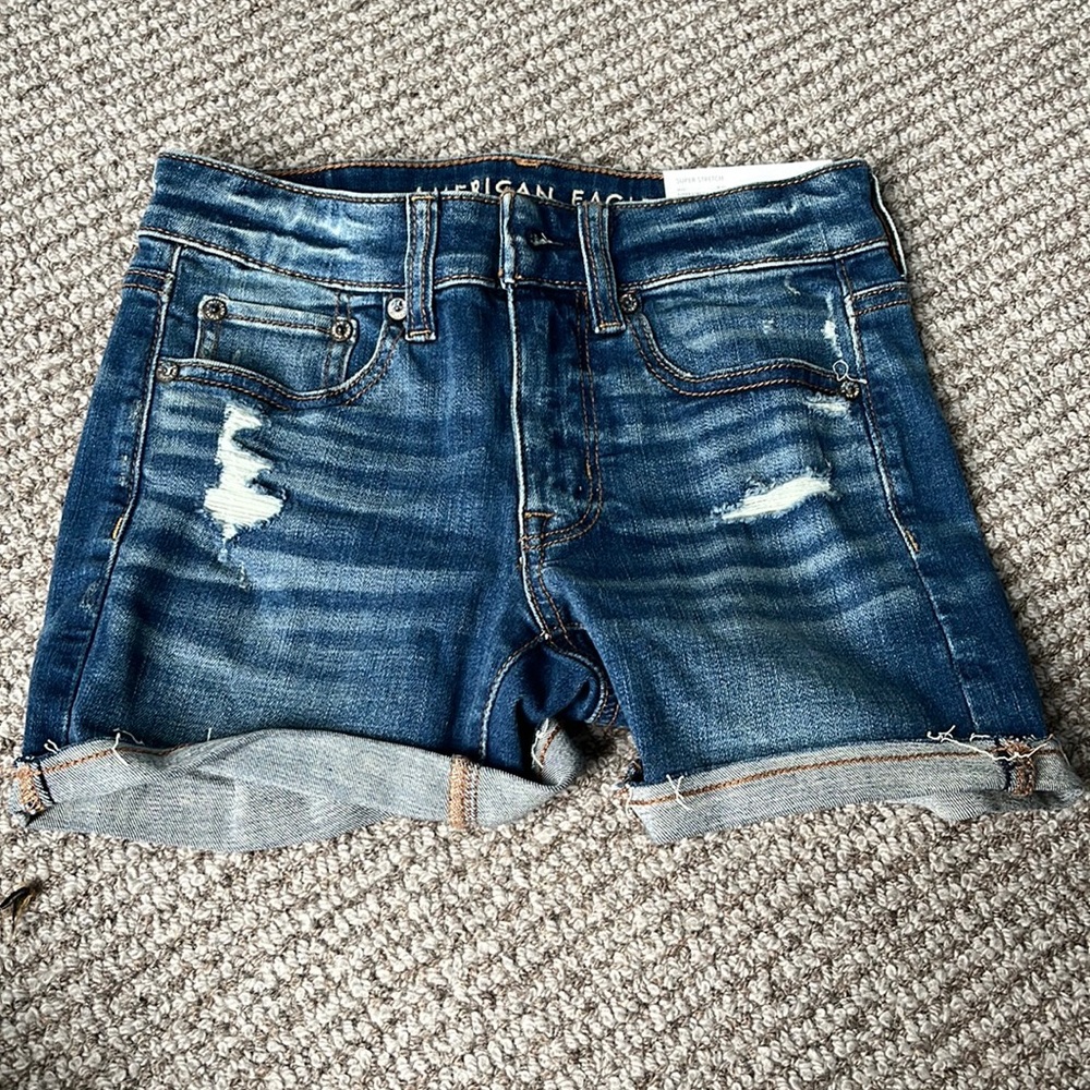 American Eagle super stretch denim shorts